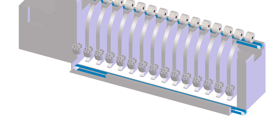 Winders are machines for wrapping string, twine, cord, thread, yarn, rope, wire, ribbon, tape onto a bobbin. Modern machines are equipped with Elastic Belts for transporting the cop while older machines are driven by Tangential Belts.