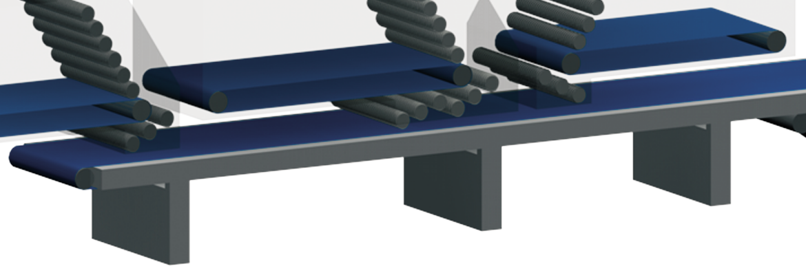 The forming line belt, is the core belt in the particle board process, running straight through to where the board is transferred into the press. MDF, PB wood fibers and OSB strands all go through the forming line.